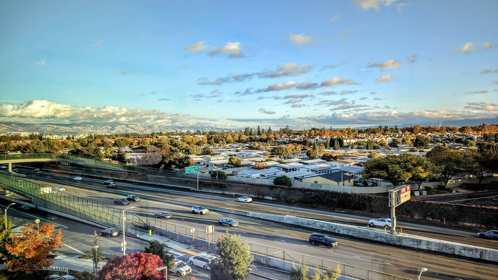 Freeway at the Fair Oaks Avenue exit in Sunnyvale